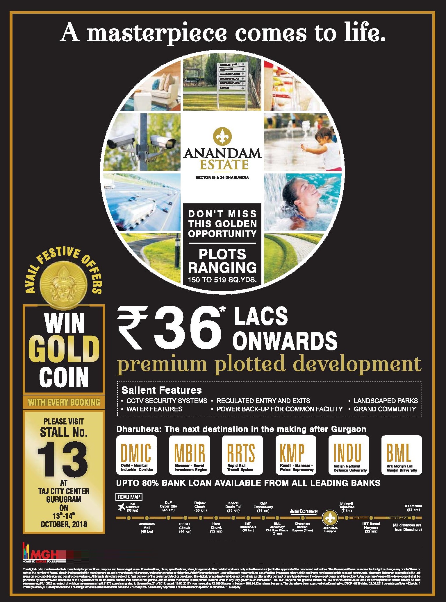 Win gold coin with every booking at MGH Anandam Estate in Dharuhera Update